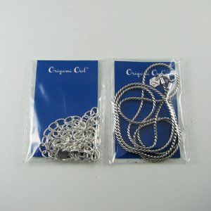 Origami Owl Necklace Chains- set of 2